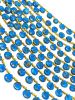 Blue Copper Turquoise Gemstone Beads; Turquoise Beads; Healing Crystal; Mohave Turquoise Beads; Jewelry Supplies; Bulk Beads; 8" Strand