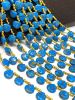 Blue Copper Turquoise Gemstone Beads; Turquoise Beads; Healing Crystal; Mohave Turquoise Beads; Jewelry Supplies; Bulk Beads; 8" Strand