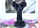 3inches Natural obsidian quartz crystal hand carved dragon skull crystal gifts 1x