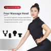 Massage Percussion Gun Deep Tissue Muscle Relax Massager Red with 4-Head 3-Speed