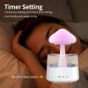 2023 New Dropshipping Items Rain Cloud Dripping Humidifier and Oil Diffuser Night Light Relax Aromatherapy Rain Cloud Humidifier