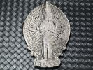 6inches Natural silver obsidian quartz crystal hand carved Thousand hands buddist crystal gifts home decoration 1x