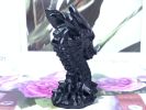 3inches Natural obsidian quartz crystal hand carved dragon skull crystal gifts 1x