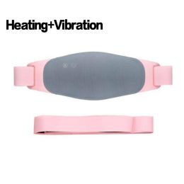 Warm Heating Vibration Electric Waist Belt Massage Menstrual Relief Period Pain (Option: New)