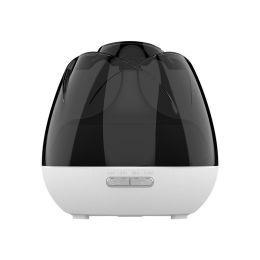 2023 New Rose Aroma Diffuser Negative Ion Diffuser Humidifier Colorful Atmosphere Lamp Aroma Diffuser (Color: white&black)
