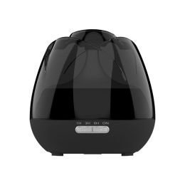 2023 New Rose Aroma Diffuser Negative Ion Diffuser Humidifier Colorful Atmosphere Lamp Aroma Diffuser (Color: Black)