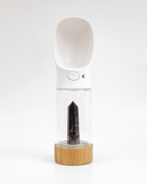 Urban Oasis - Crystal Infused Pet Water Bottle (Crystal: Chevron Amethyst)
