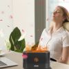 3D Flame Air Humidifier Essential Oil Ultrasonic Aroma Diffuser Bedroom Mist Home Spa Yoga Office Relax